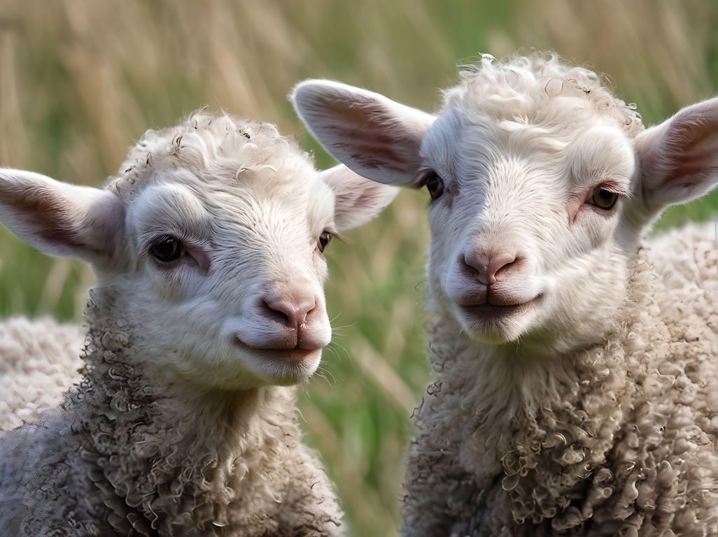 Lamb Greeting Card A5 Size 