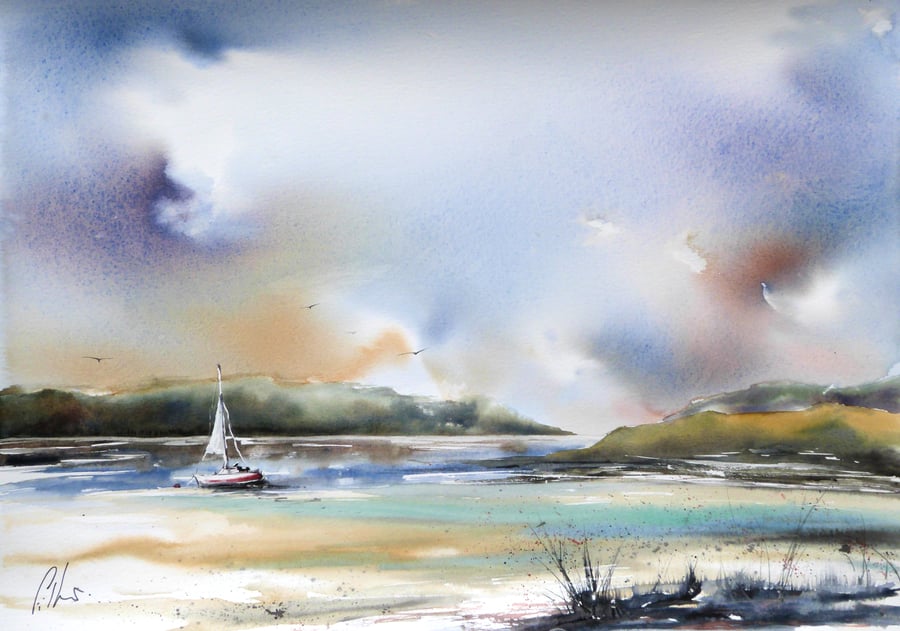 Somewhere, Original Watercolour Painting. 