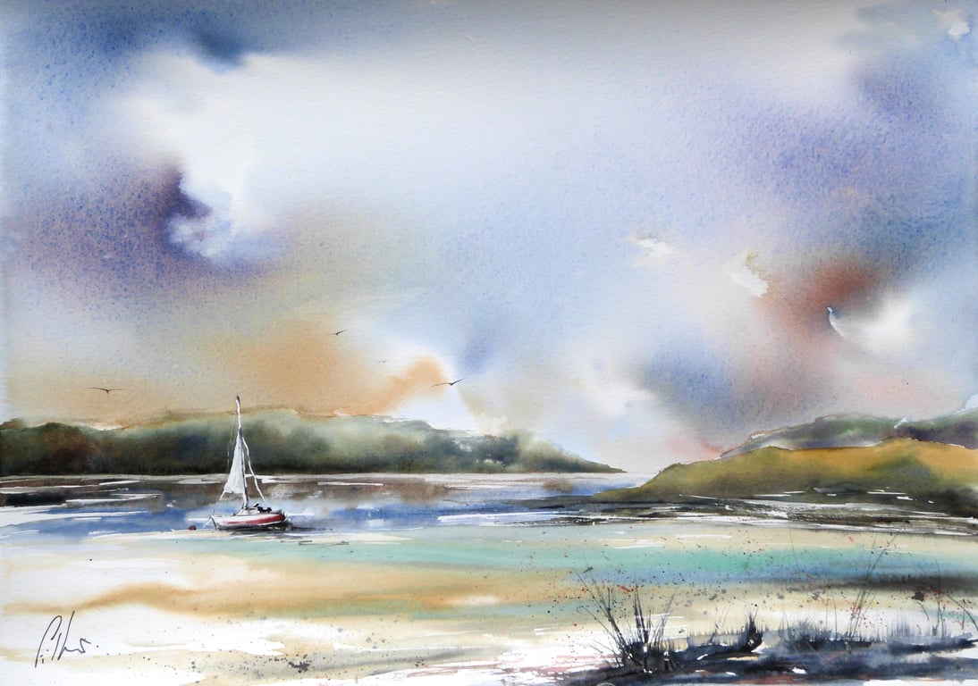 Somewhere, Original Watercolour Painting. 