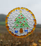 Christmas tree glass suncatcher - Image 1