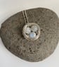 Moonstone Nest Necklace, sterling silver, moonstone necklace, pendant necklace,  - Image 1