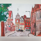 Sutton Coldfield watercolour A5 print