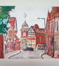 Sutton Coldfield watercolour A5 print - Image 1
