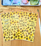 Bookmark Animal Print Original Art, watercolour painting, laminated with tassel