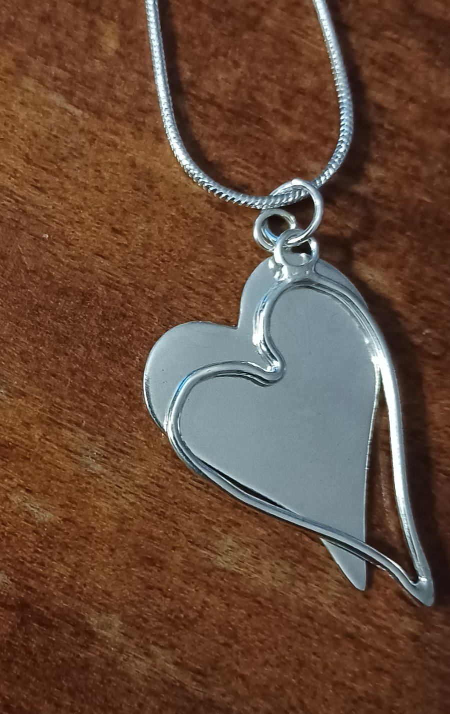 Double heart pendant