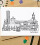 Gothenburg Skyline Greetings Card