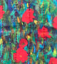 Klimt Farm Flowers Design Print Quilted Fabric Glasses Case - Image 2
