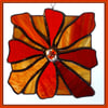 Flames - Stained Glass Suncatcher