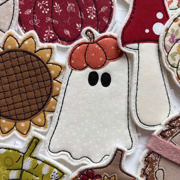 Autumn Pumpkin Ghost Decoration