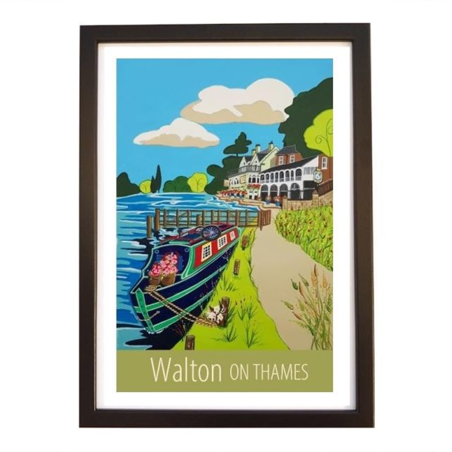 Walton On Thames - black frame