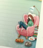 Letter Writing Paper - Time for Reading a Book - Image 6