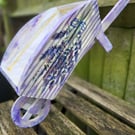 Lavender Decorative Wooden Wheelbarrow - Shabby Chic decorative planter