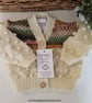 Bobble Design 90% & 100% Merino Wool Baby Cardigan 0-6 months size - Image 2