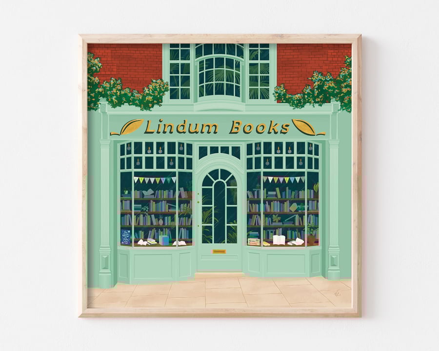 Book Store in Lincoln Art Print
