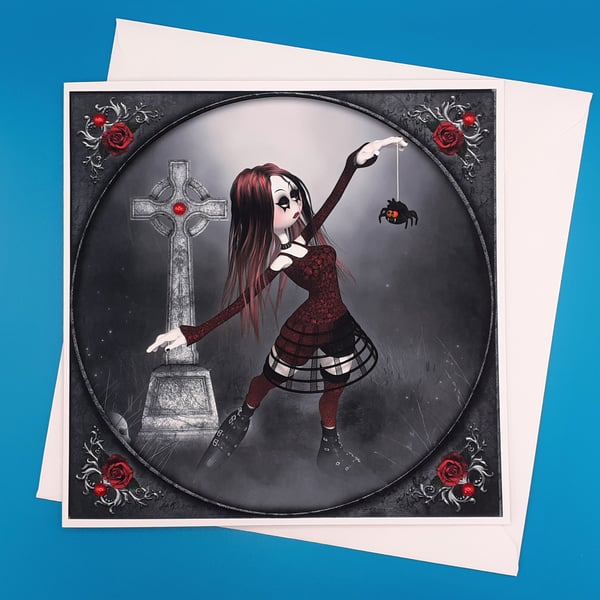 Gothic Birthday Card , Daughter, Sister, Wife, Granddaught
