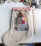 Custom listing for Lucy - Family Set of 4 Liberty Patchwork Christmas Stockings - Image 3