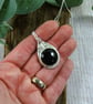 Necklace, Sterling Silver and Onyx Pendant - Image 3