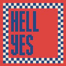 HELL YES Needlepoint Cushion Pattern - Large Digital Tapestry Chart PDF