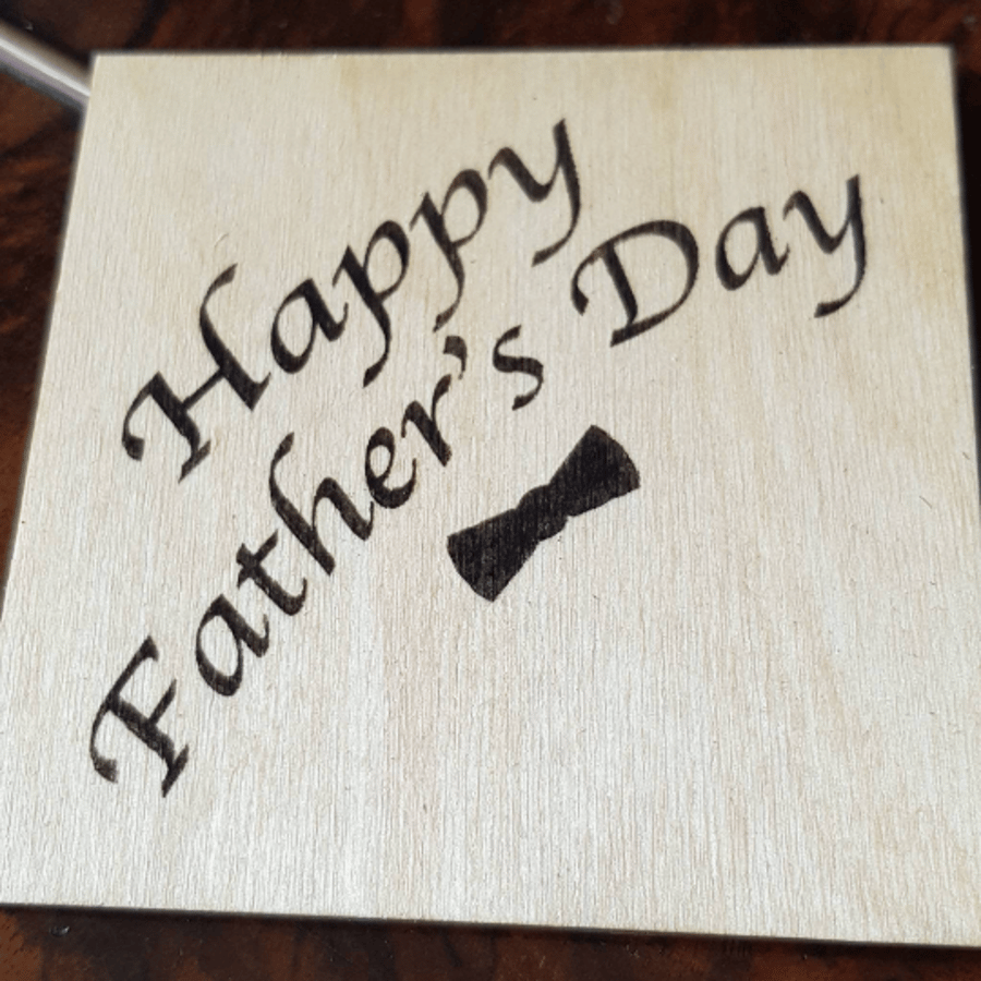 Wooden coaster a perfect gift for father grandfather stepfather Father's Day 