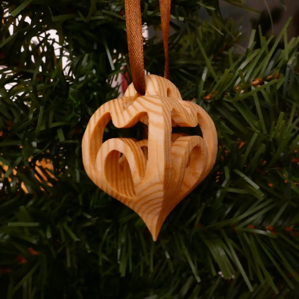 Unique Wooden 3D Christmas Decoration