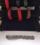 Grey Braided Leather Bracelet - Image 1