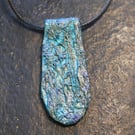 Handcrafted wearable art pendant