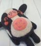 Needle Felted Cow Art Doll - Image 8