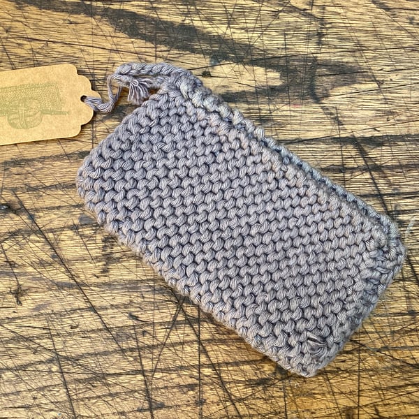 Knitted phone sleeve or glasses case