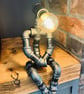 The Pensive Man Industrial Iron Pipe Lamp - Image 3