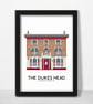 DUKES HEAD PUB, RICHMOND, A4 Print - Image 2