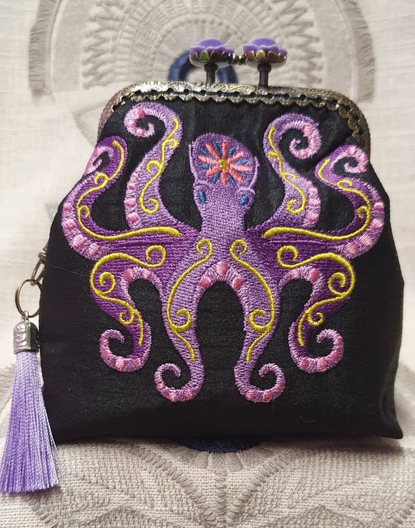 The Flower Power Octopus Coin Purse