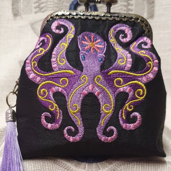 The Flower Power Octopus Coin Purse