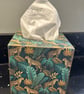 Green and gold leopard tissue box cover - Image 2