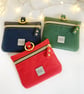 Waterproof Dog Treat Bag Pouch with GOLD hardware - NAVY BLUE - Image 1