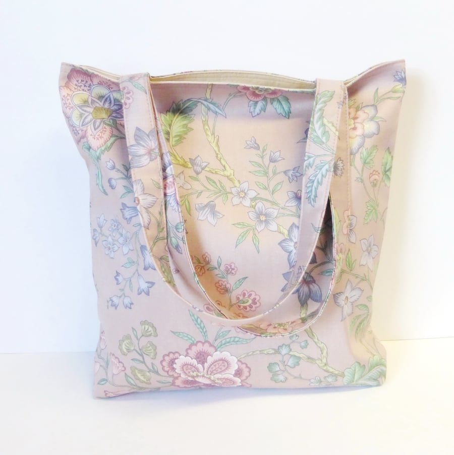 Pink Floral Tote bag, shopping bag. Special purchase