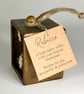 Birthstone Personalised Keepsake Gift in Wooden Box. Robin Textile Art - Image 5