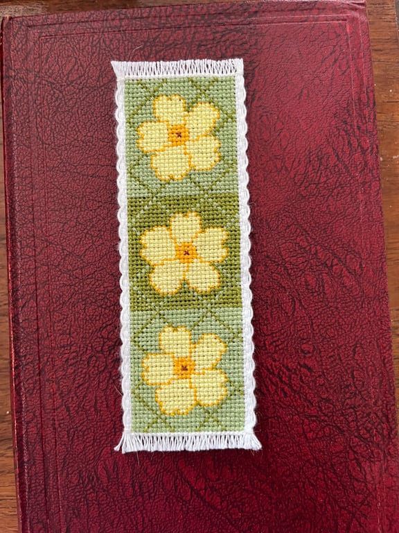 Primrose Counted Cross Stitch Bookmark Kit