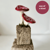 Needle Felted Fly Agaric Toadstool Driftwood Ornament