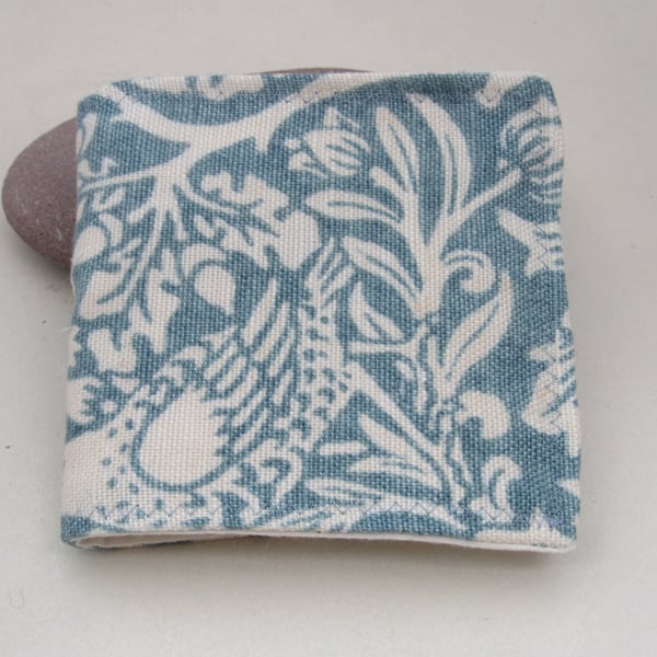Handmade Soft Blue Morris Pattern Needlebook
