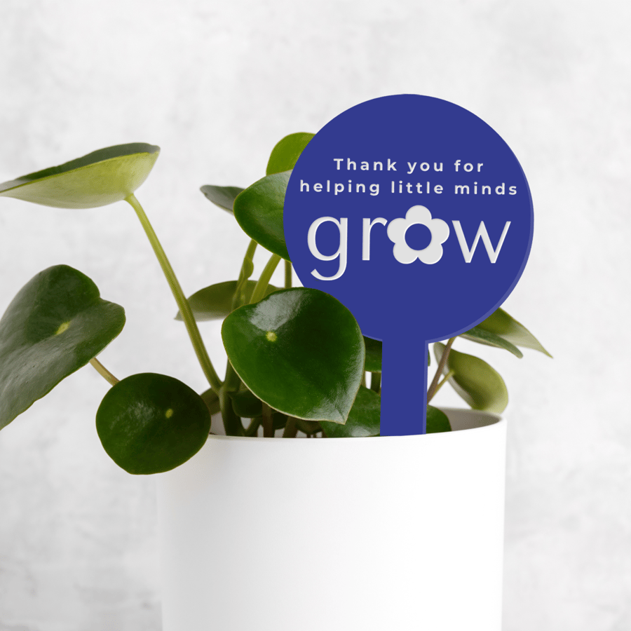 Little Minds - Grow Flower Personalised Plant Tag: Teacher Thank You Gift