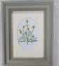 Embroidered Picture -  Golden Yarrow Flowers - Image 1