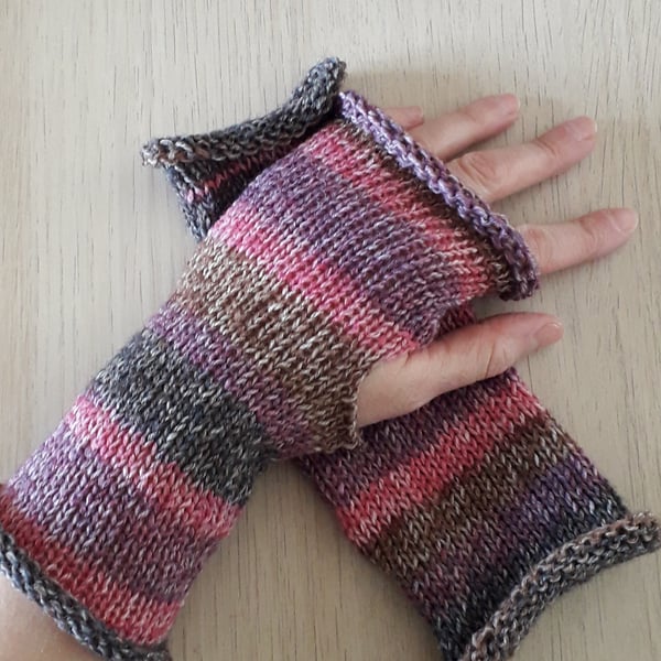 Wristwarmers, Fingerless Mittens, Women's Size