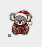Funny Christmas Gift Tags For Adults, 6pk - Grumpy Koala In Jumper