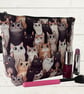 Makeup bags winking cats
