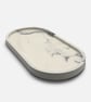 Large White and Grey Marbled Oval Decorative Tray for Jewellery and Home Decor - Image 2