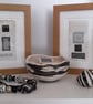 Black Grey Silver White Speckle Geometric Handstitched Small Art Pictures - Image 7
