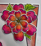 Handmade Bright Floral Card - can be personalised - Image 3