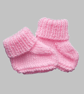 KNITTING PATTERN PDF Preemie Pink Bootees - Image 1