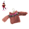 Dusky Pink Sequinned Jumper to fit the Little Hug Dolls