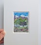 Crocus Cottage - Original miniature. A5 Mounted - Image 7